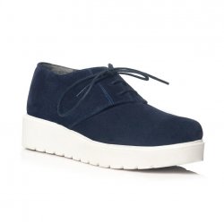 Pantofi piele intoarsa Paige Bleumarin - sau Orice Culoare